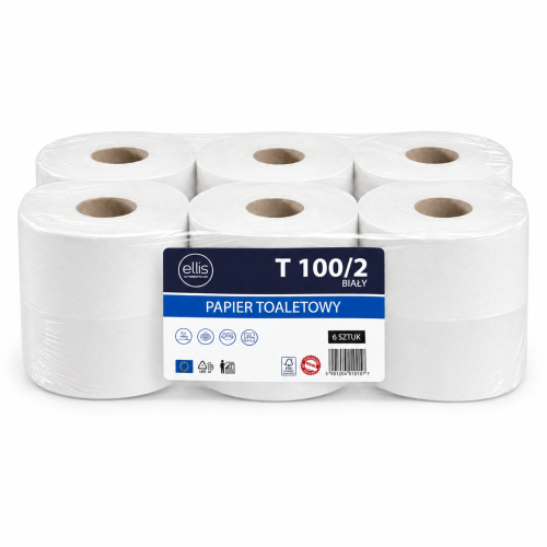 Ellis biały papier toaletowy, 6 sztuk.png